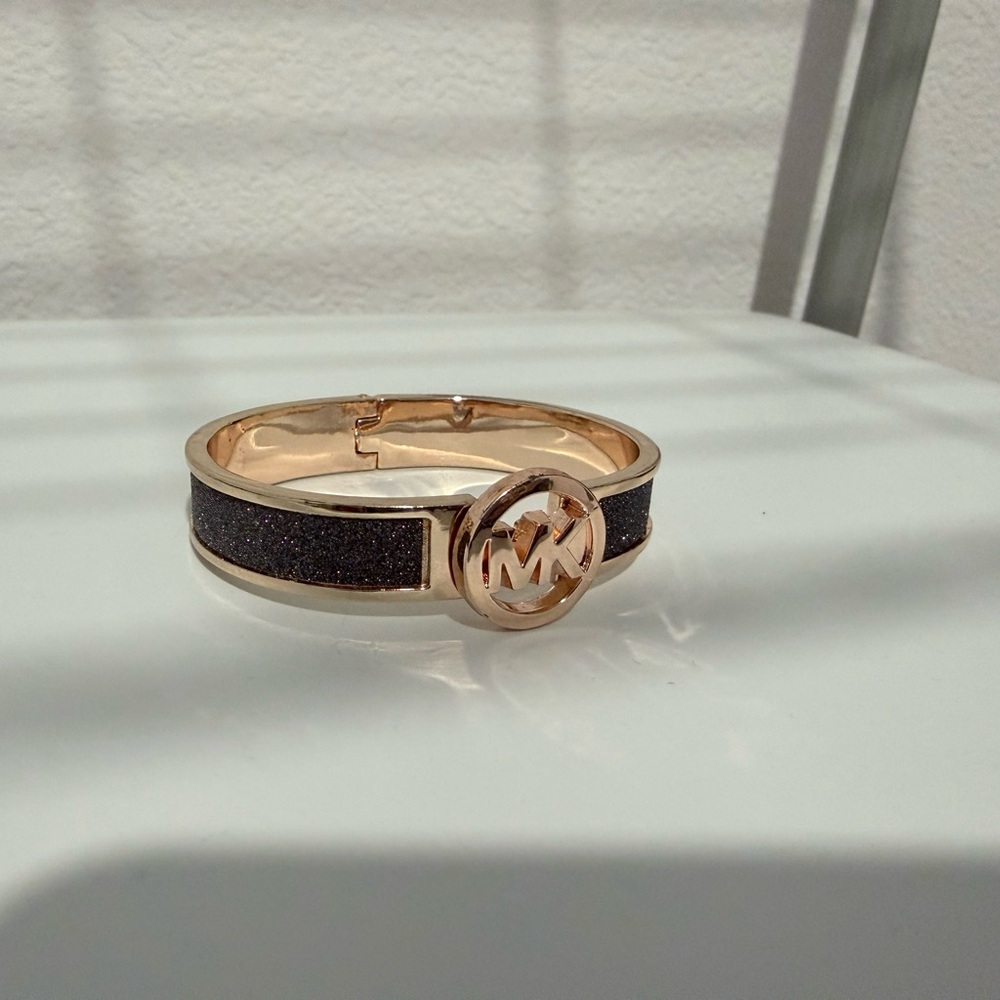 Michael Kors Black and Gold Bracelet